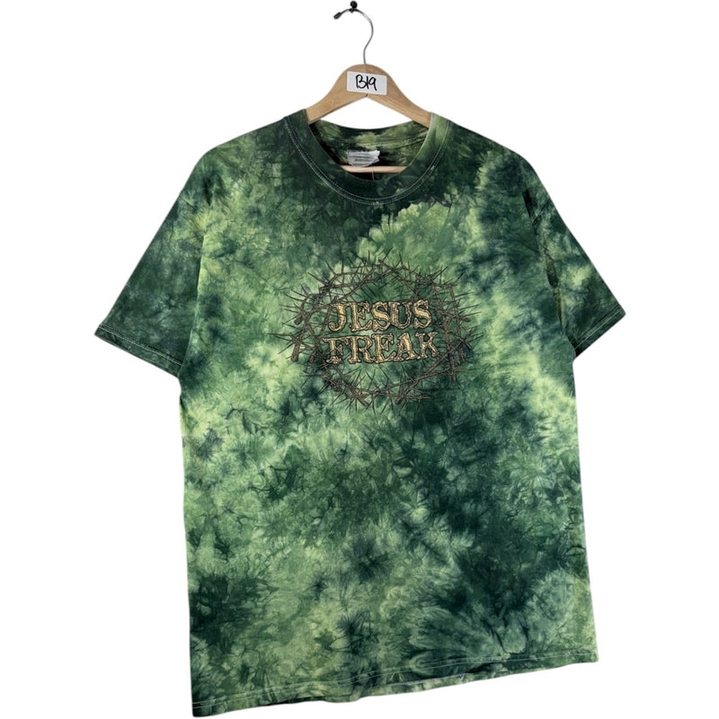 Vintage Jesus Freak Jeremiah 20:9 Graphic Tie Dye T-Shirt