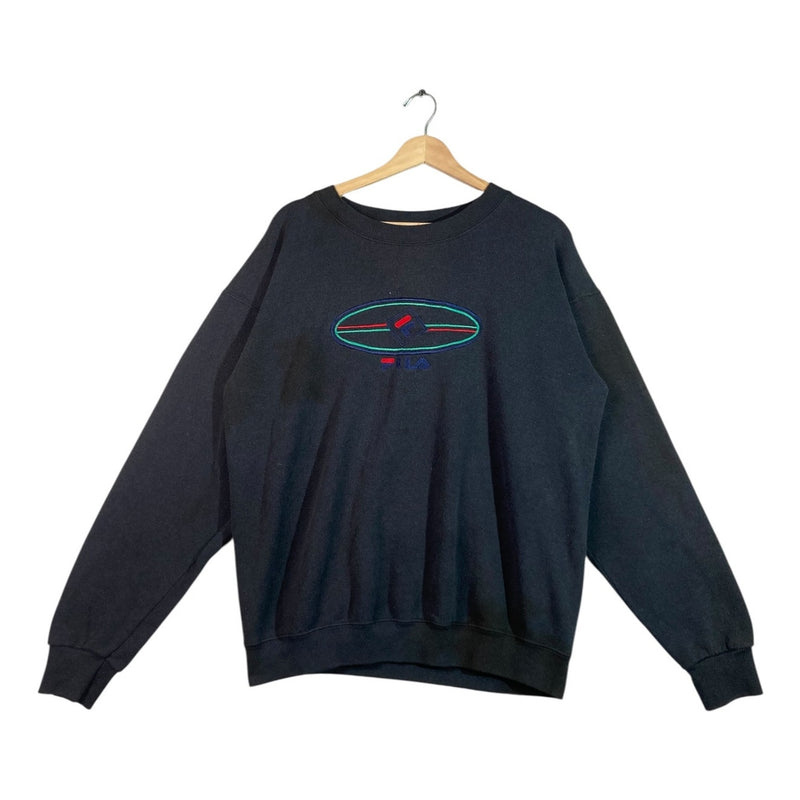 Vintage FILA Embroidered Logo 90s Crewneck