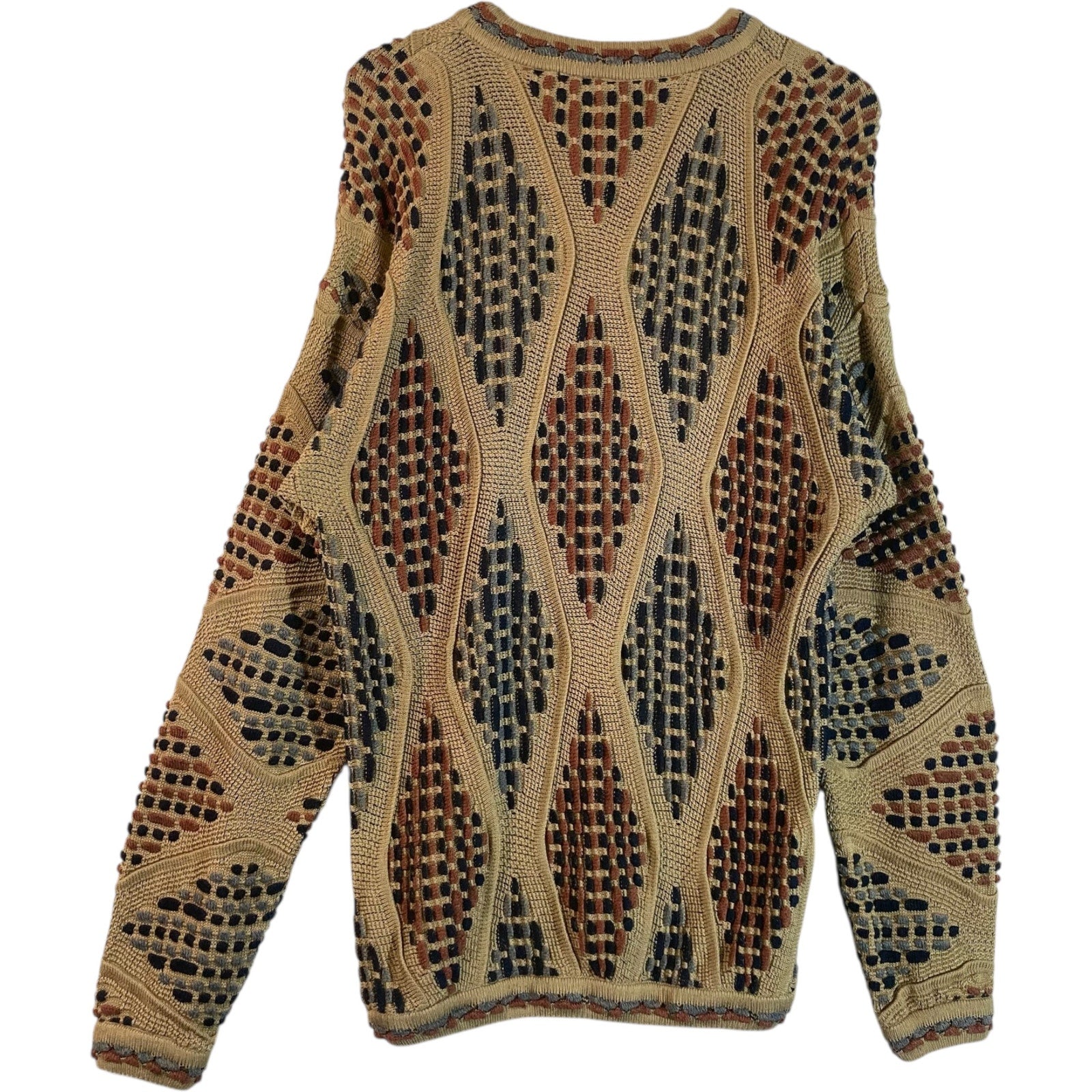 Vintage Coogi 3D Abstract Knit Sweater