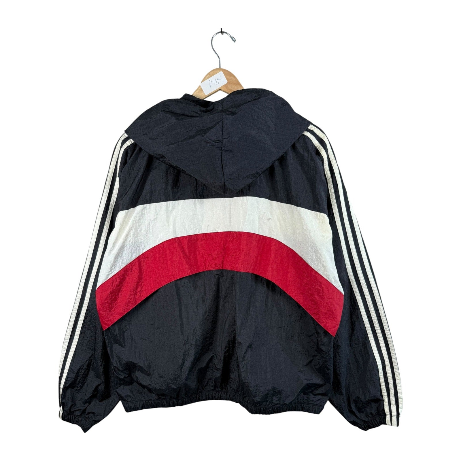 Vintage Adidas Colorblock Hooded Full Zip Windbreaker