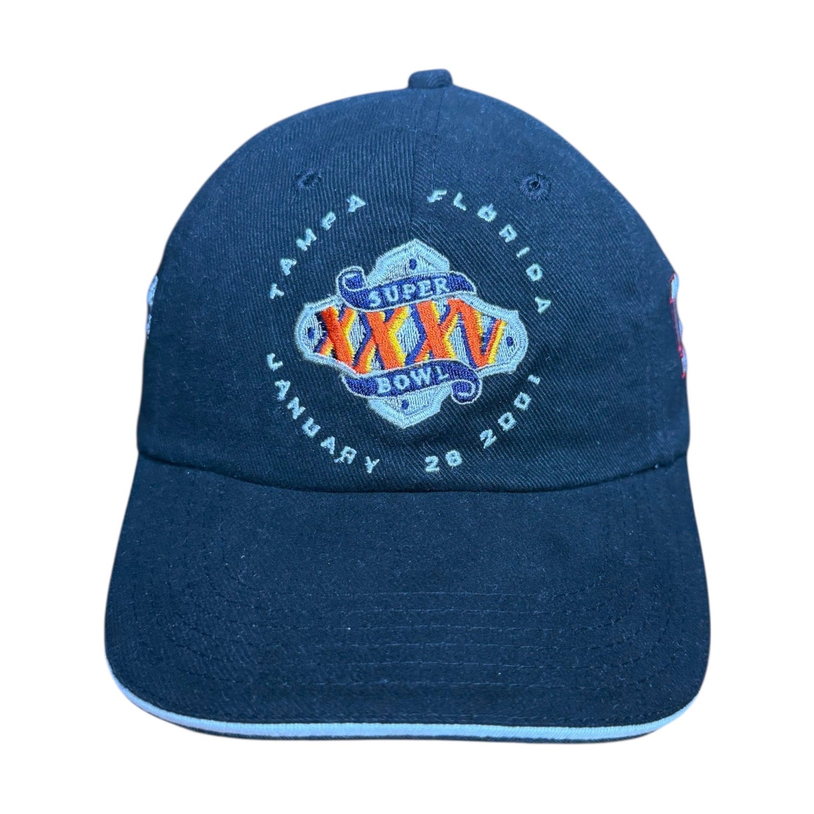 Vintage Super Bowl XXXV 2001 Tampa Florida NFL Strapback Hat