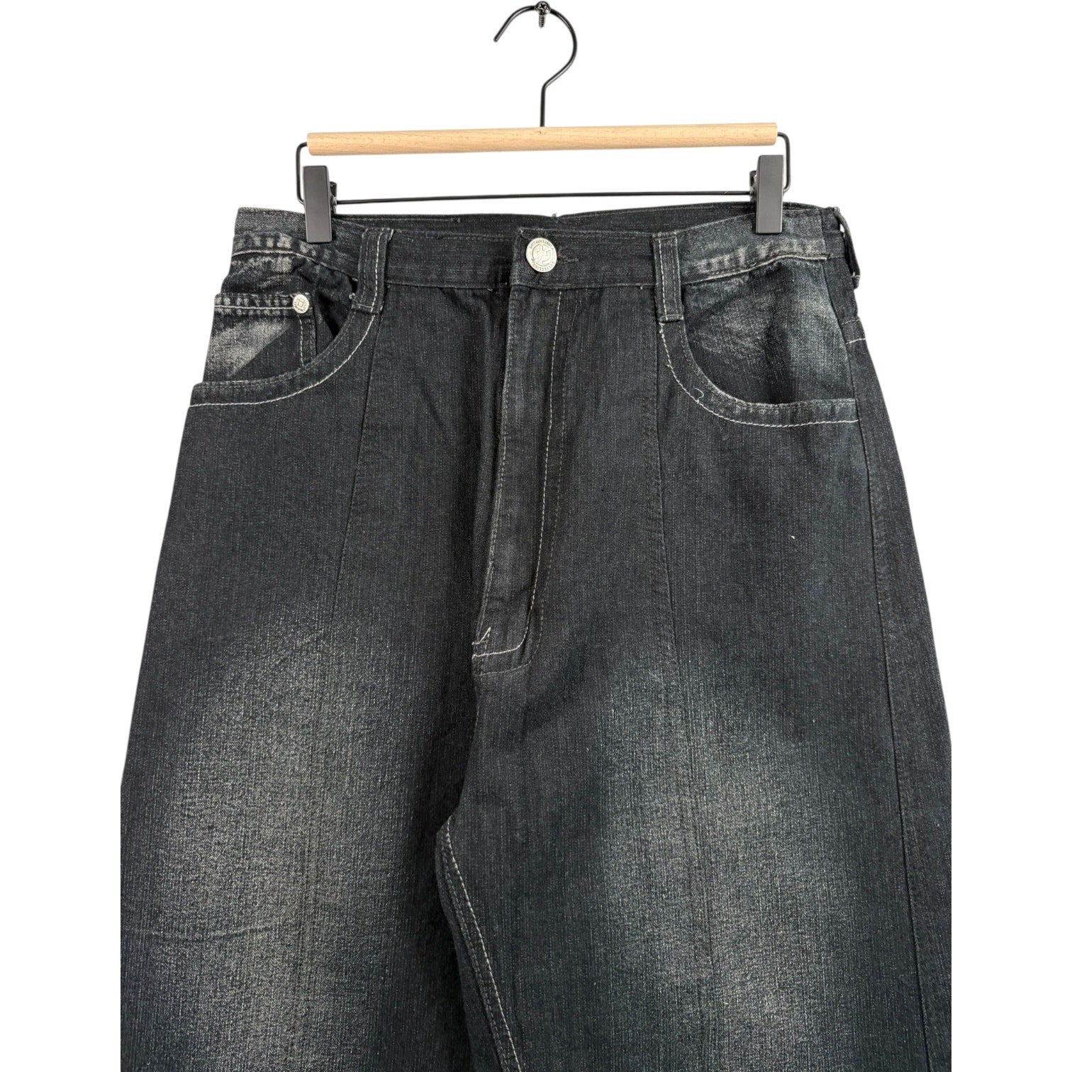 Vintage Bermuda Faded Denim Shorts