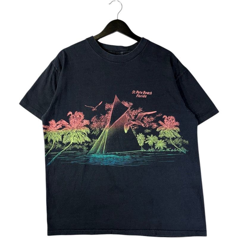 Vintage St. Pete Beach Florida Tropical Graphic T-Shirt
