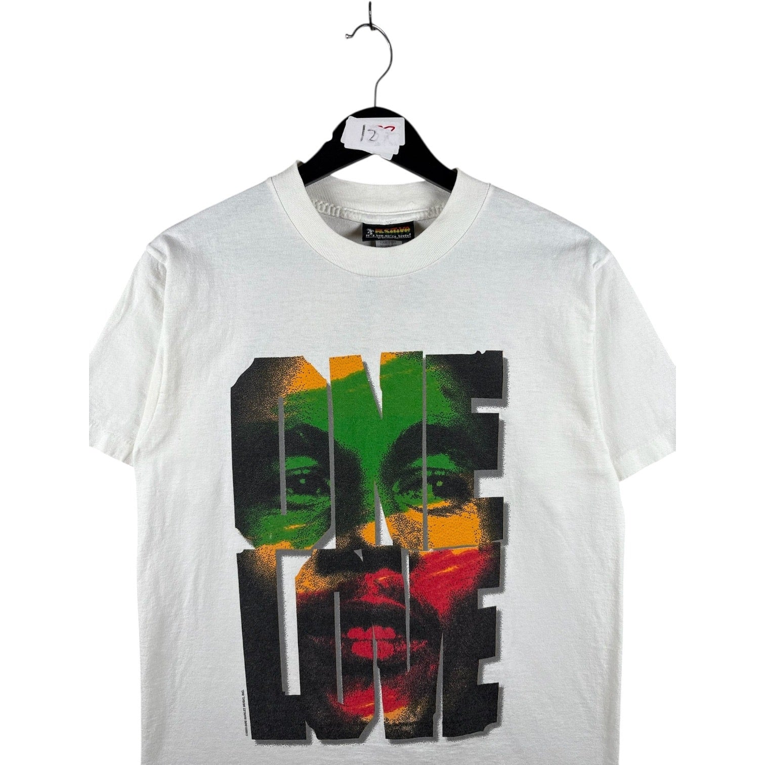 Vintage Bob Marley One Love Graphic Print T-Shirt