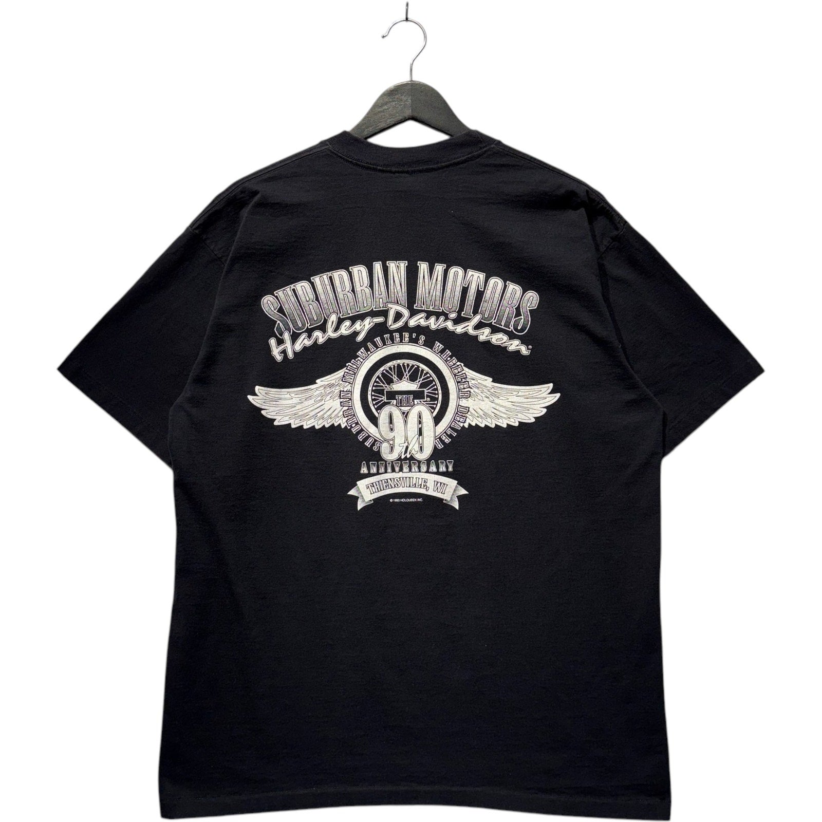 Vintage Harley Davidson Suburban Motors 90th Anniversary Tee