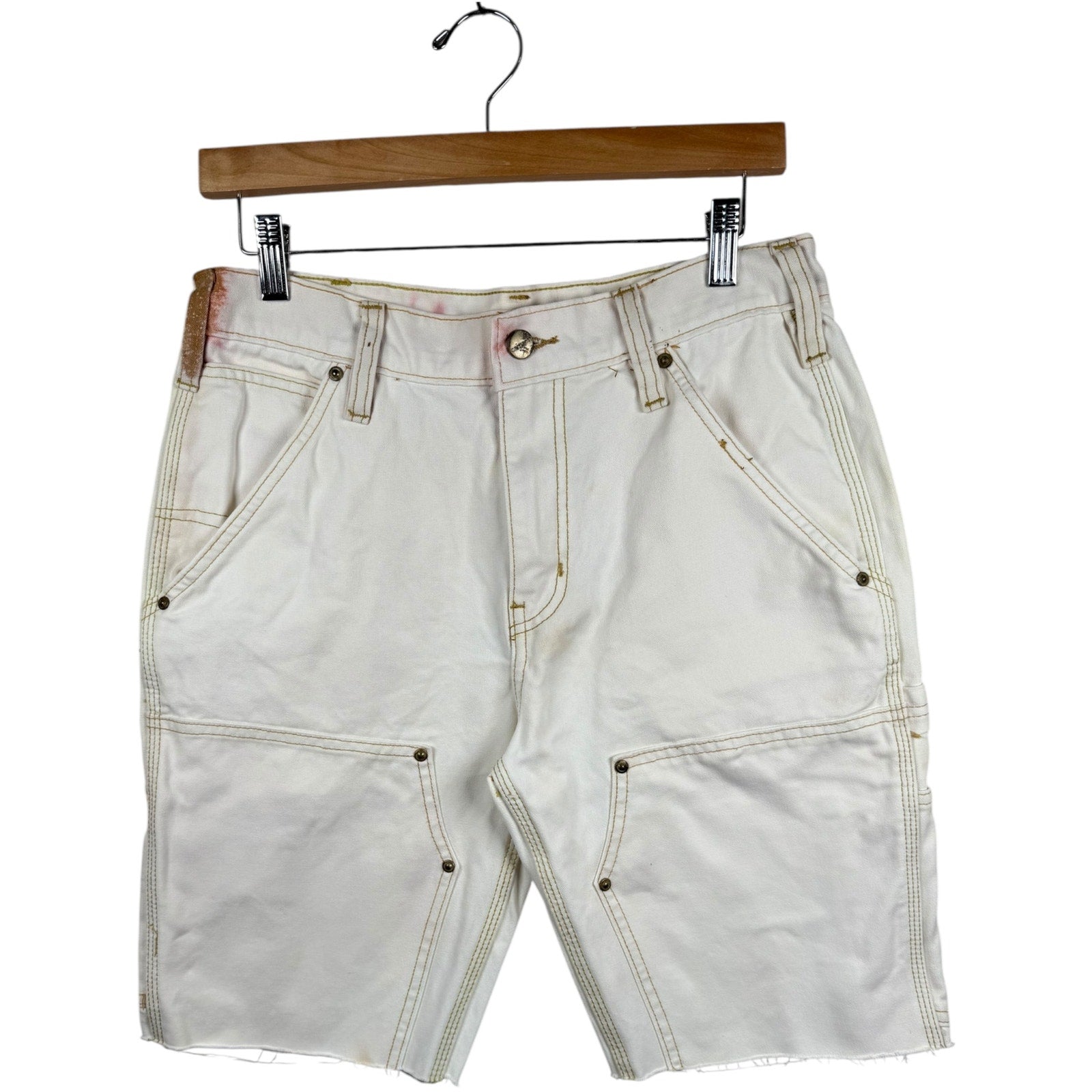 Vintage Carhartt Utility Cargo Denim Shorts 32