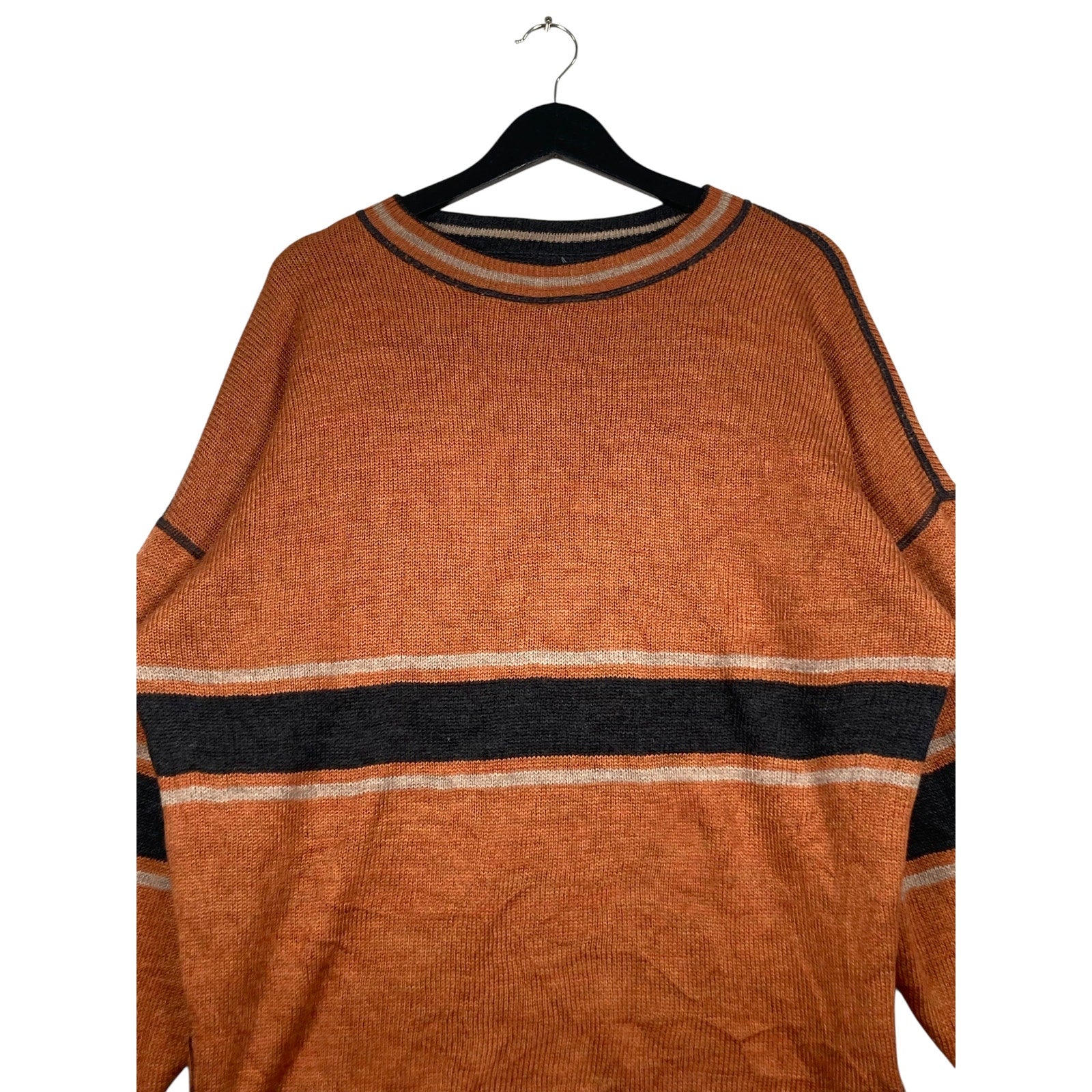 Vintage Essential Solid Striped Sweater