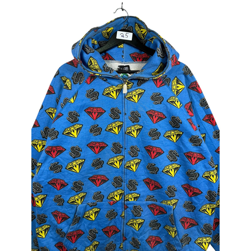 Vintage Billionaire Boys Clubs AOP Full Zip Hoodie