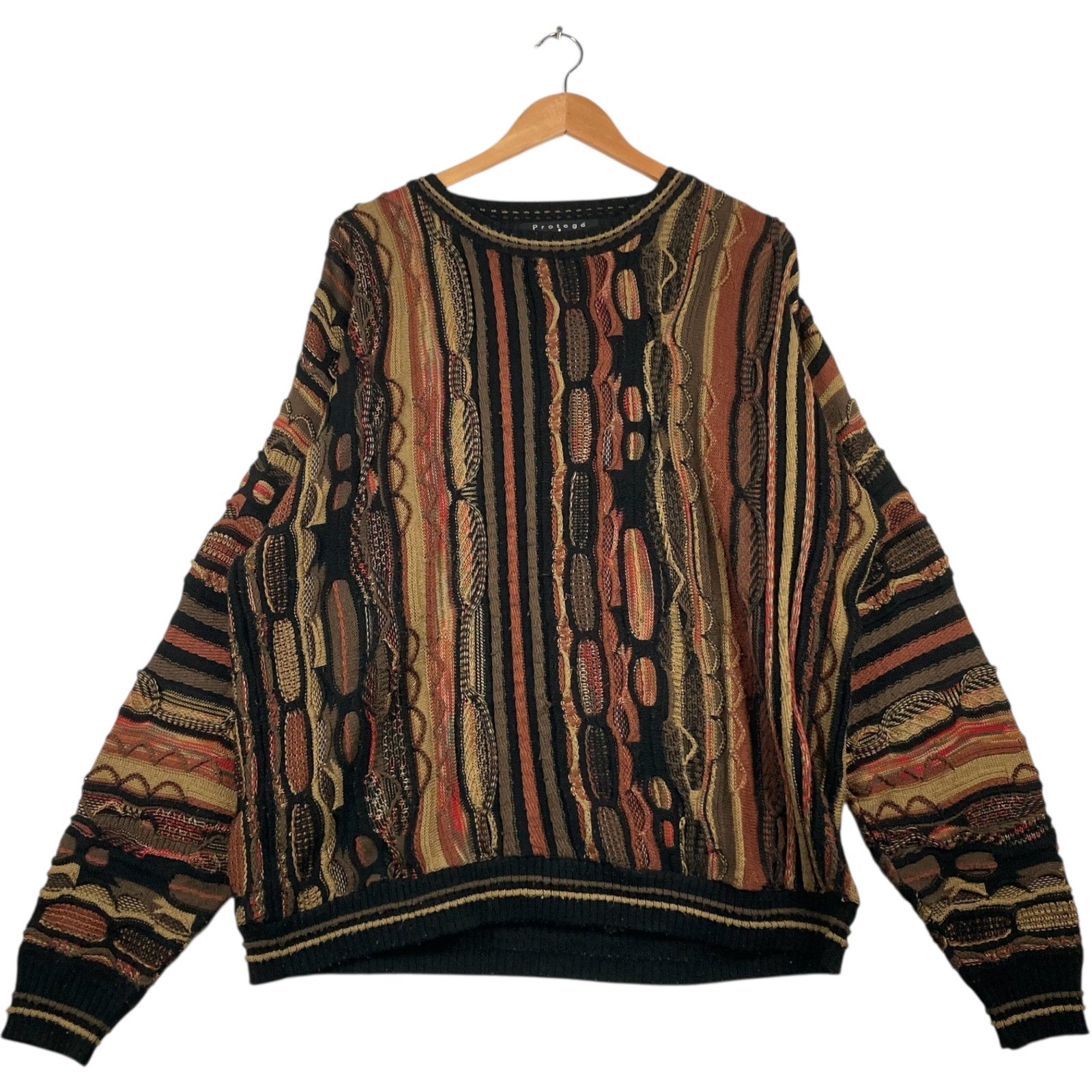 Vintage Protege 3D Knit Textured Pullover Sweater