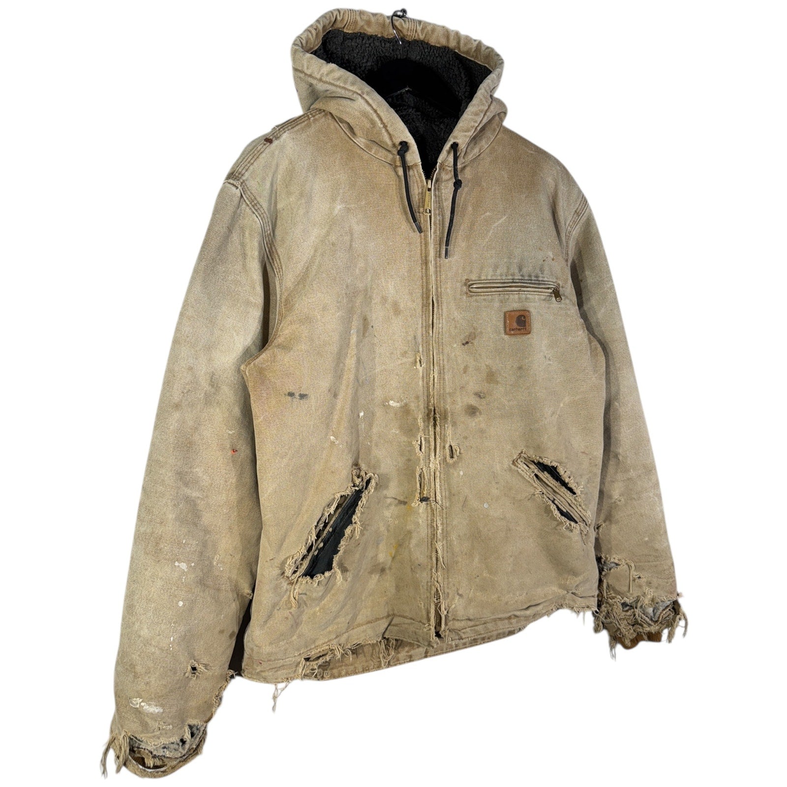 Vintage Carhartt Extreme Distressed Canvas Workwear Jacket