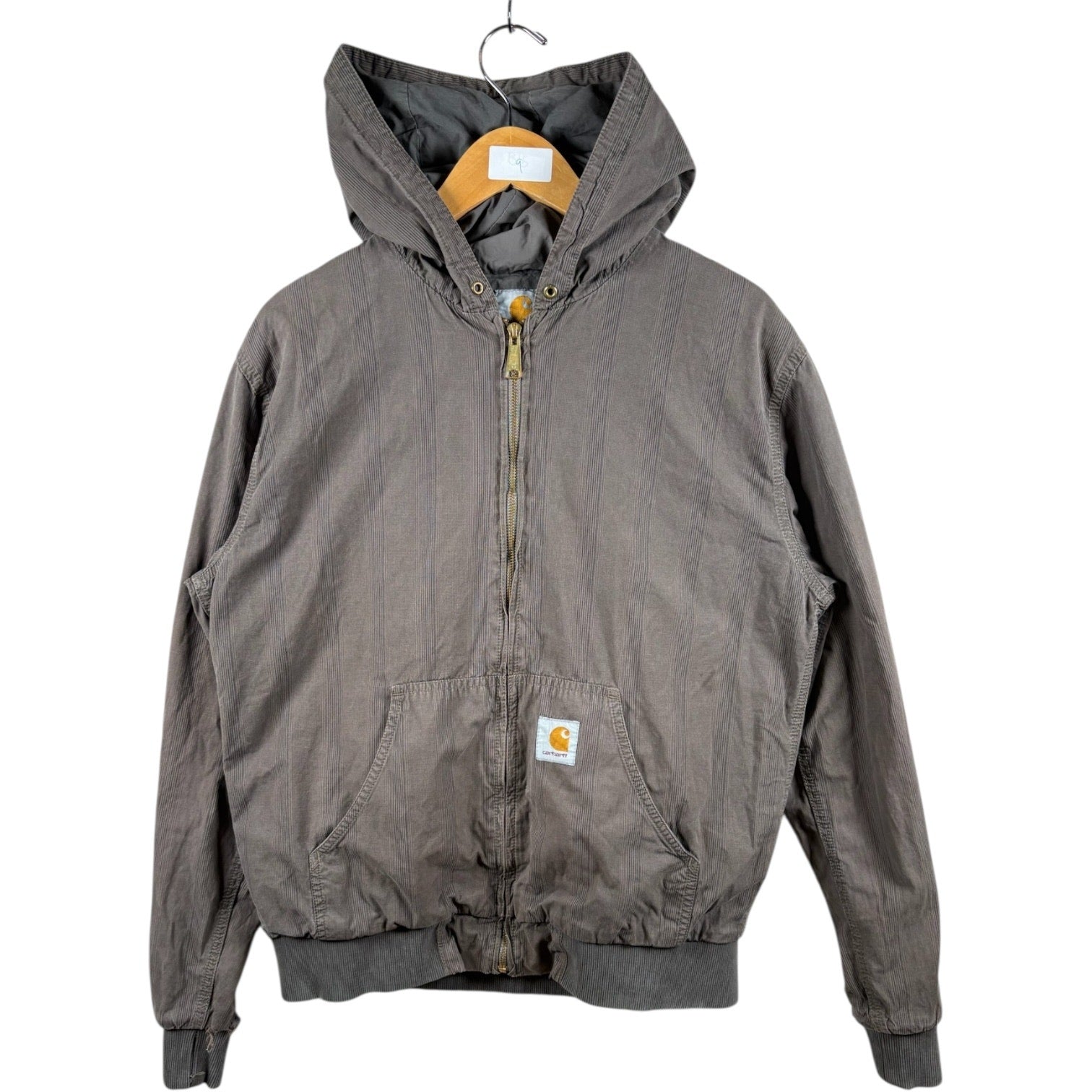 Vintage Carhartt Active Jac Stripe Hoodie Full Zip Jacket