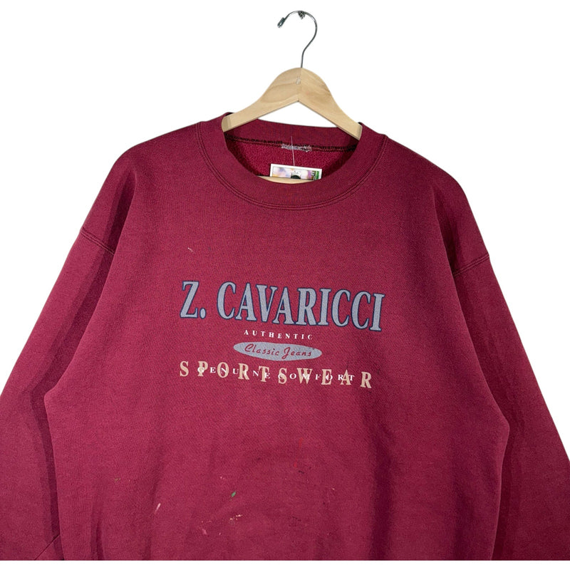 Vintage Z. Cavaricci Sportswear Spellout Pullover Crewneck