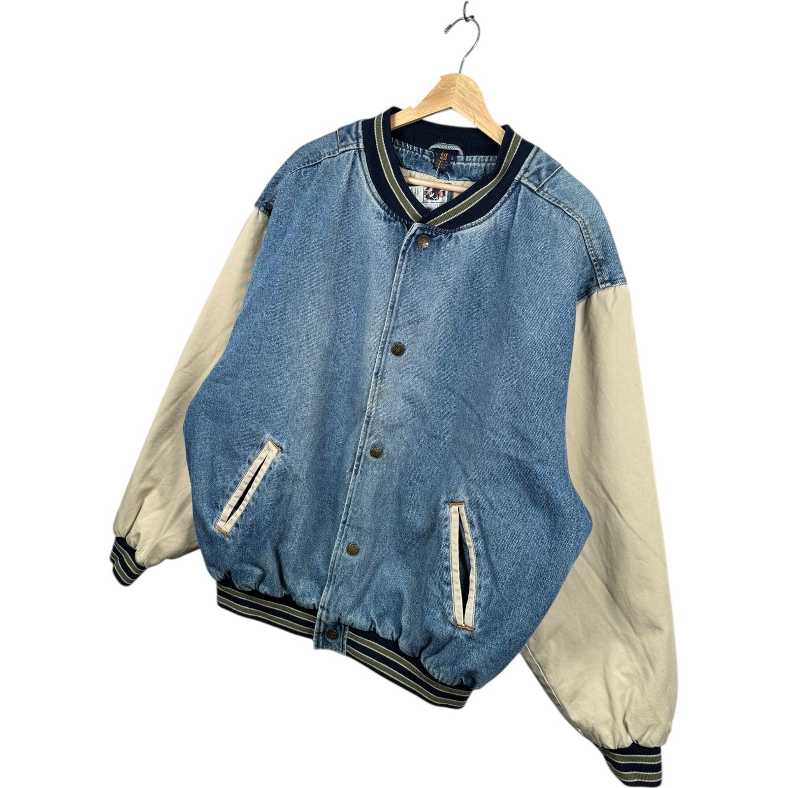 Vintage American Flag Denim Jacket