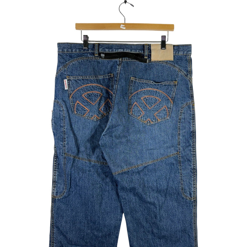 Vintage Red Route Straight Leg Denim Jeans 38 x 33