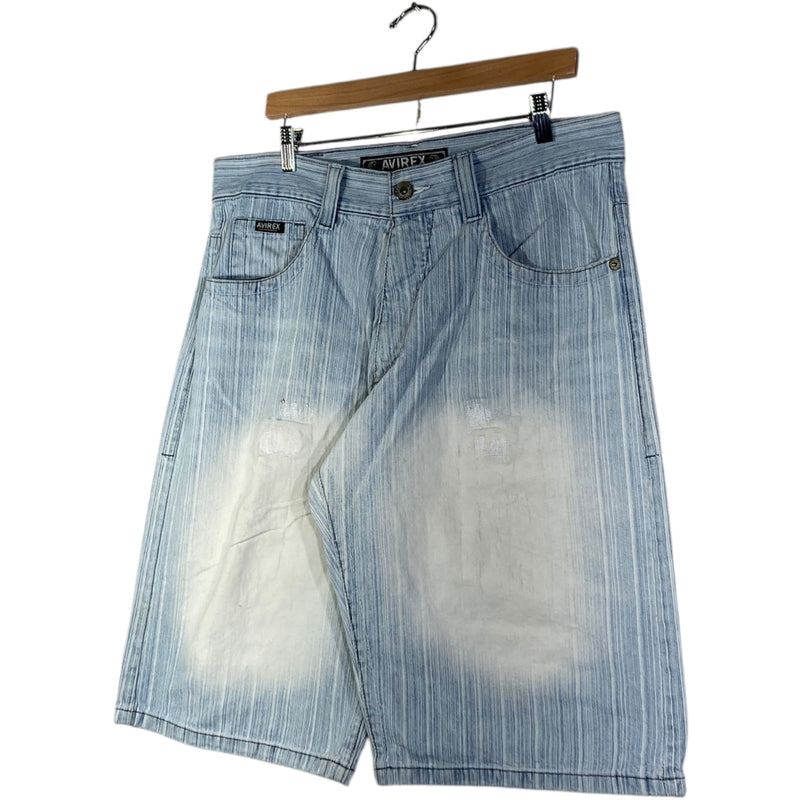 Vintage Avirex Faded Denim Shorts 36