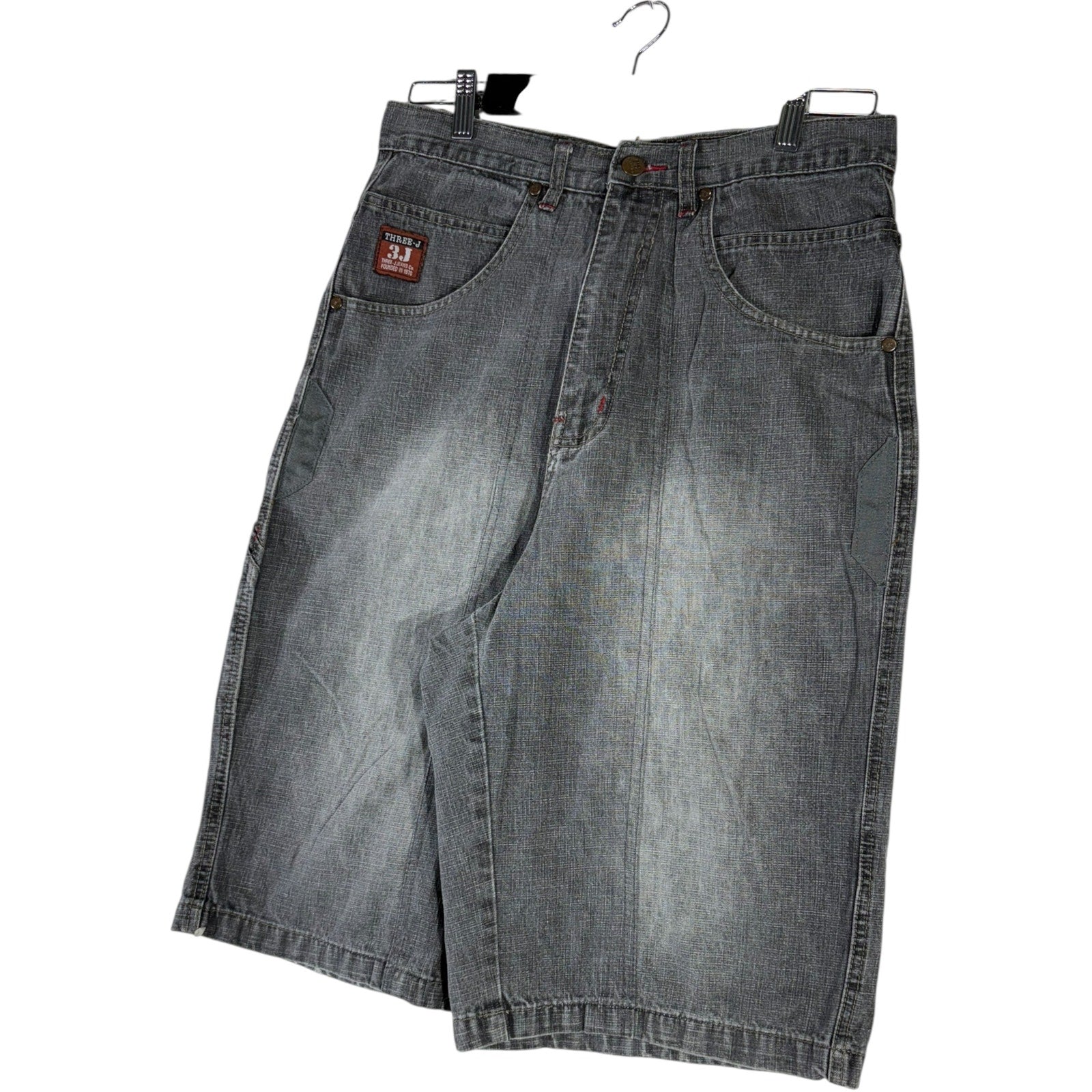 Y2K Three-J Faded Denim Shorts 32x13