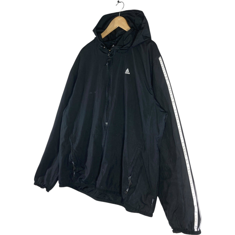 Vintage Adidas 3-Stripes 1/2 Zip Hooded Windbreaker