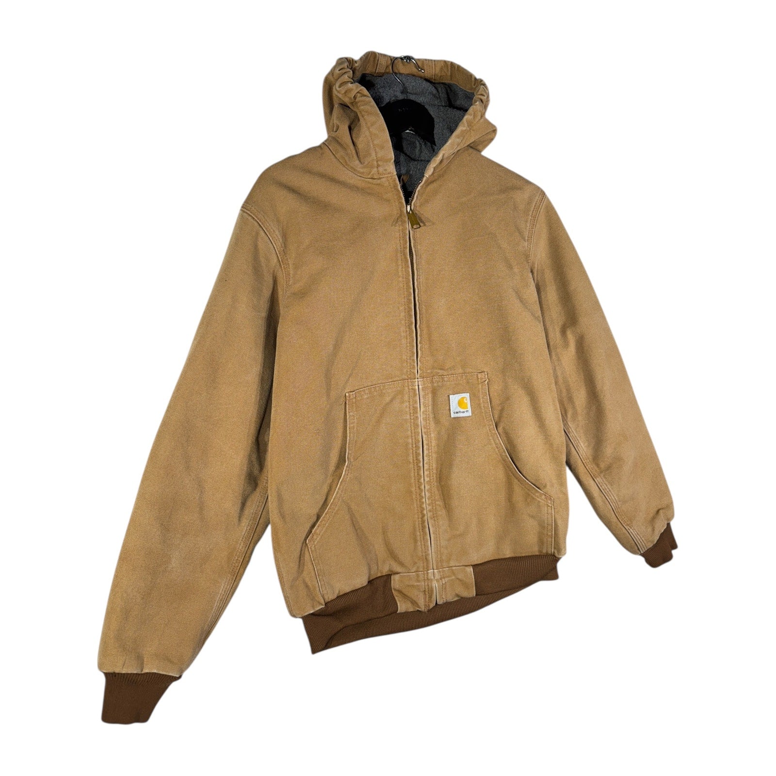 Vintage Carhartt Canvas Hooded Full Zip Workwear Jacket