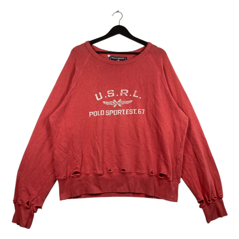 Vintage Polo Sport U.S.R.L. Distressed Crewneck