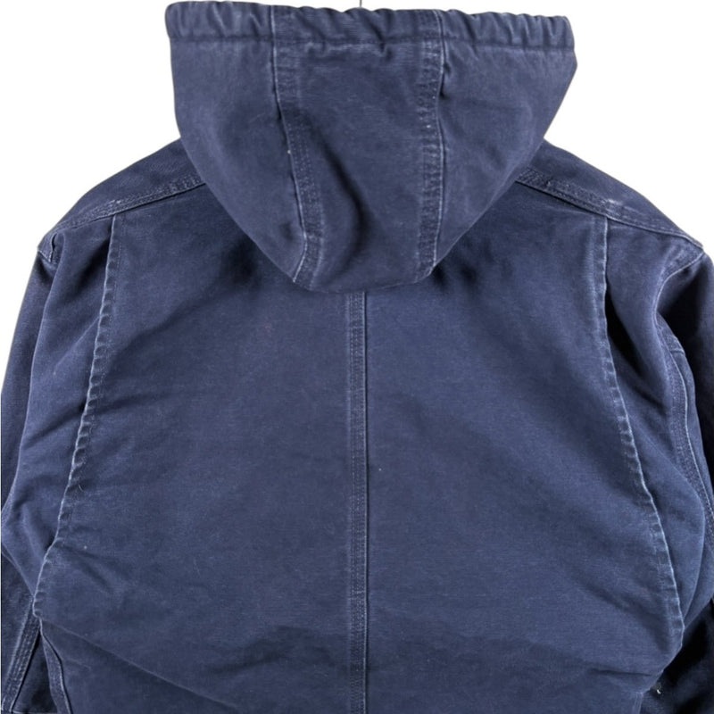 Vintage Carhartt Sherpa Lined Full Zip Hooded Workwear Jacket