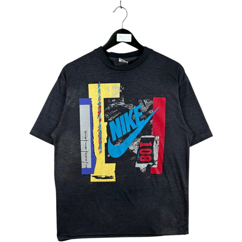 Vintage Nike Color Block Abstract Graphic 90s T-Shirt