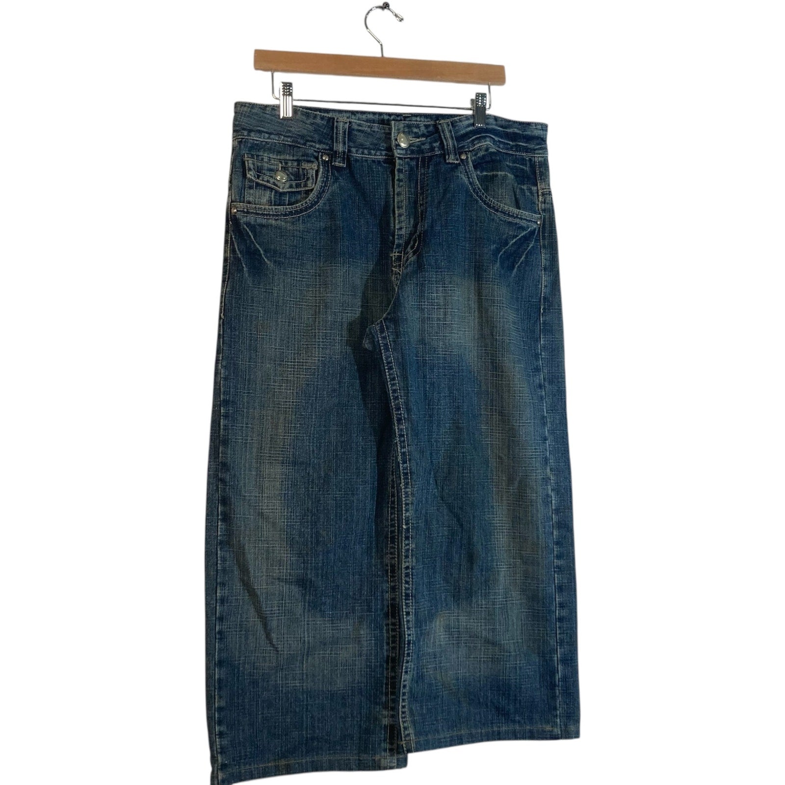 Vintage ALL BLACKS Dark Wash Jeans 34x23