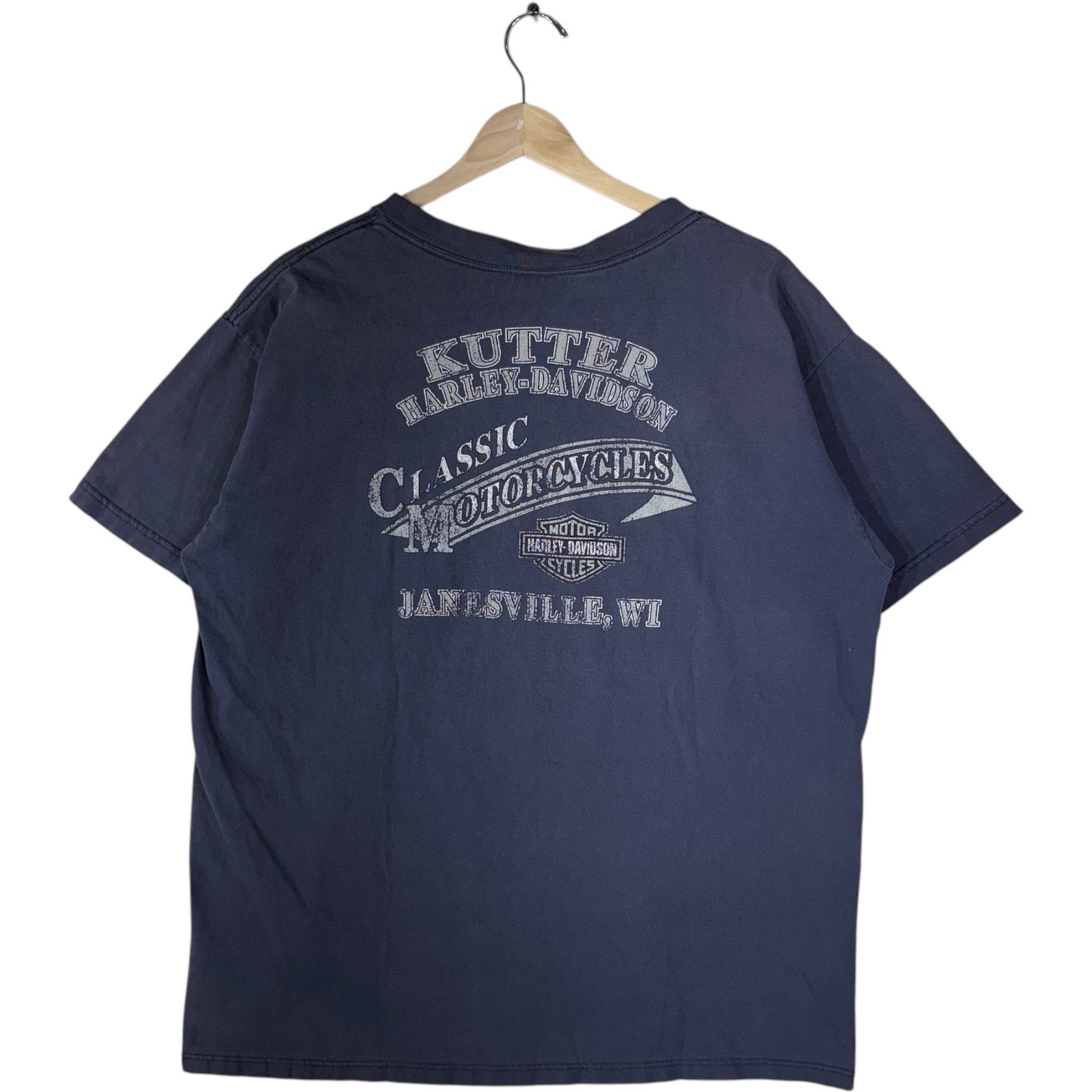 Vintage Harley Davidson Classic Motorcycles Pocket Tee