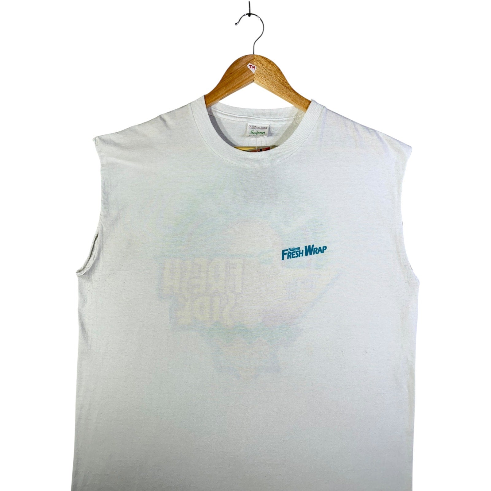 Vintage Salem Fresh Wrap Muscle Sleeves Tank Top