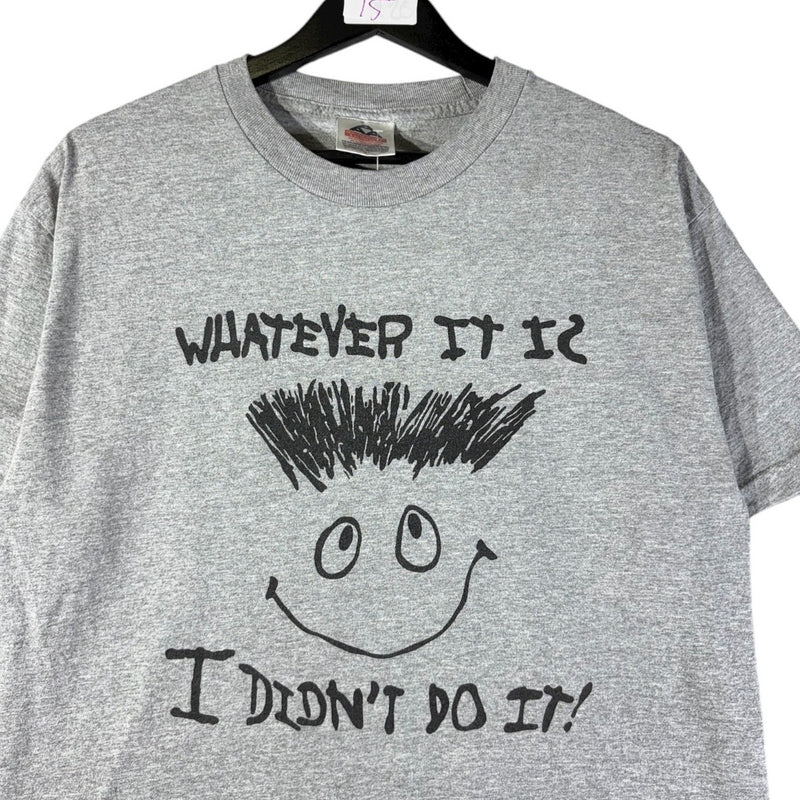 Vintage Funny Doodle Style Smiley T-Shirt