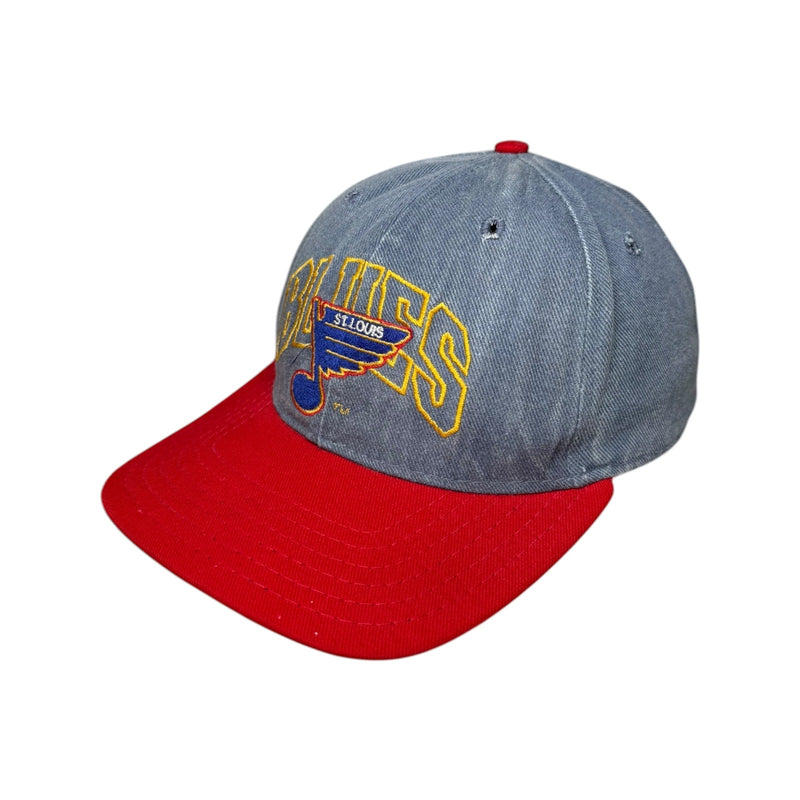 Vintage St. Louis Blues Denim Snapback Hat OSFA