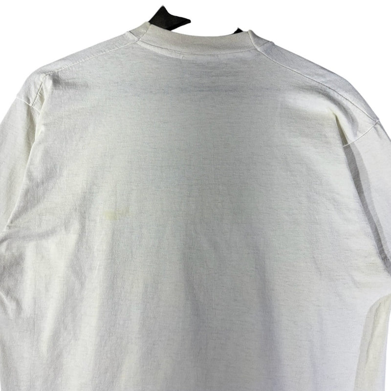 Vintage Military Skull Flame Graphic 90s T-Shirt