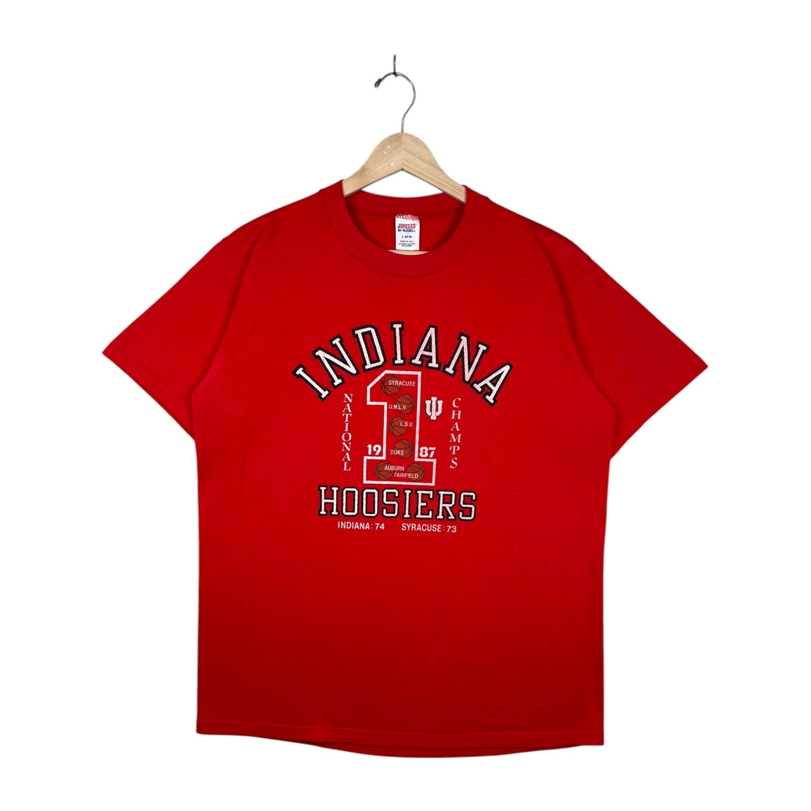 Vintage Indiana Hoosiers 1987 NCAA Basketball T-Shirt