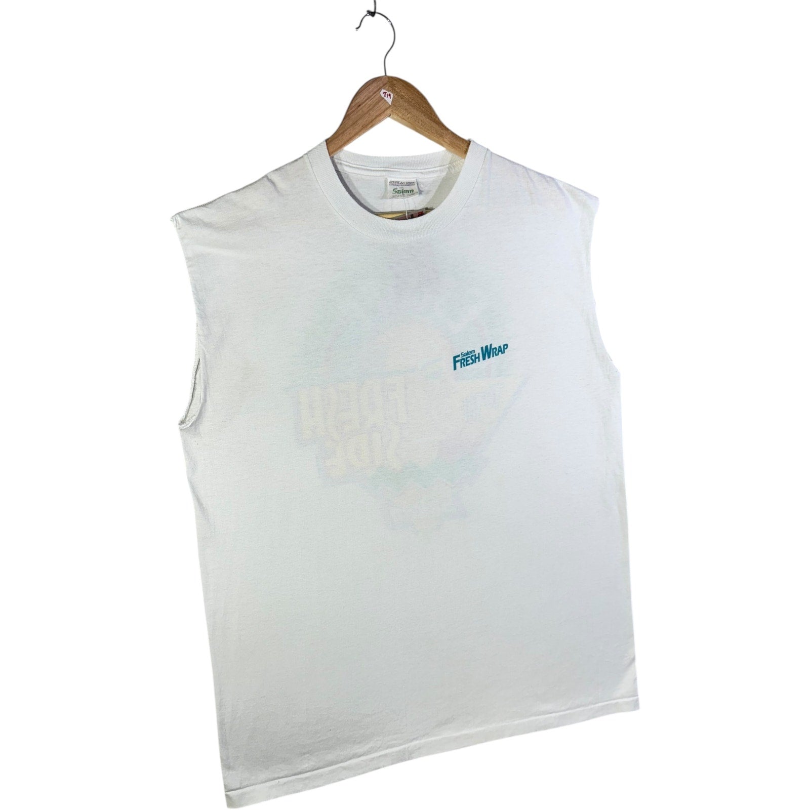 Vintage Salem Fresh Wrap Muscle Sleeves Tank Top