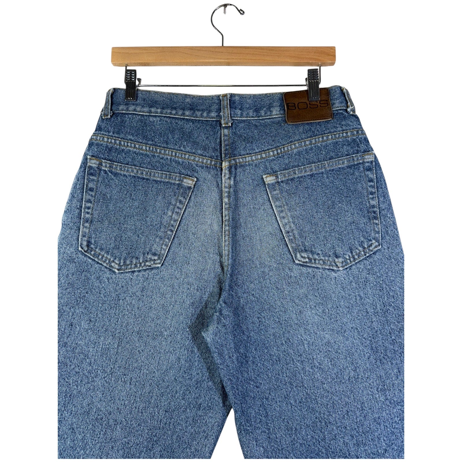 Vintage Boss Jeans Straight Leg Bermuda Denim Shorts