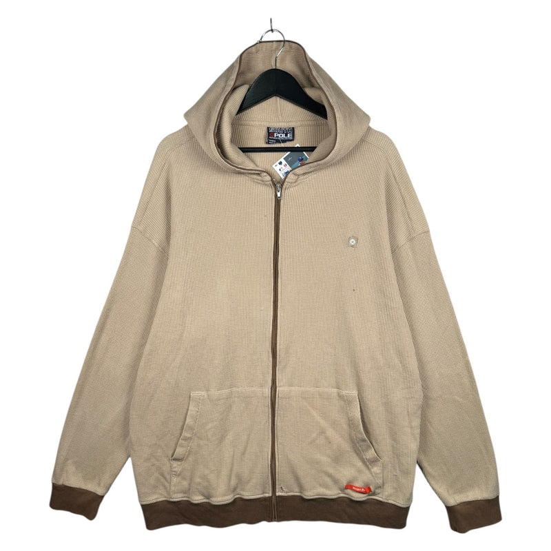Vintage Southpole Waffle Knit Full Zip Hoodie