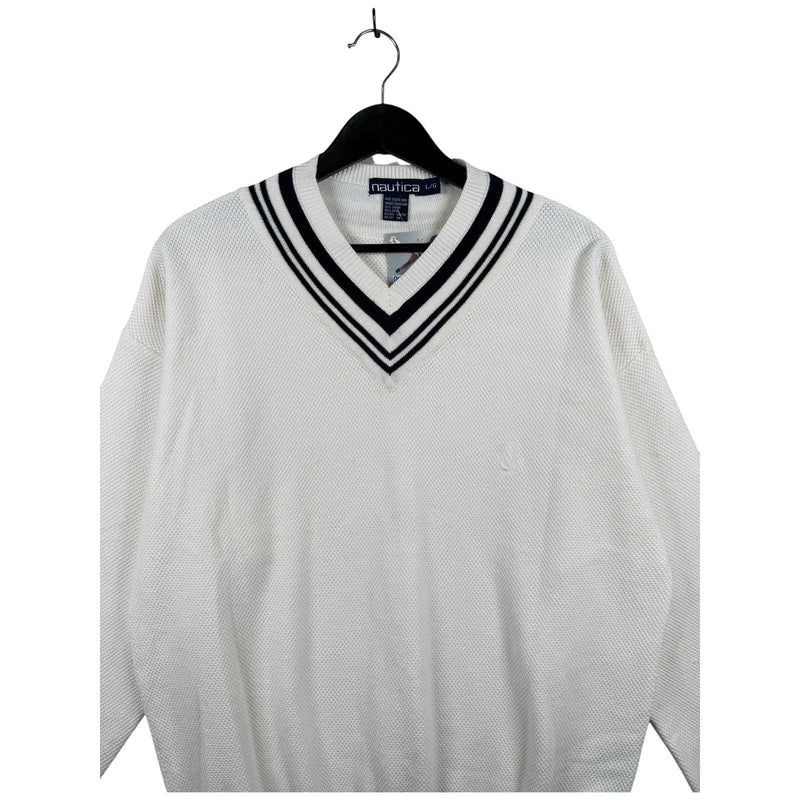 Vintage Nautica V-Neck Pullover Crewneck