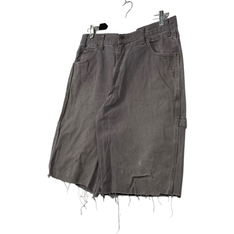 Vintage Dickies Denim Raw Hem Carpenter Shorts 36