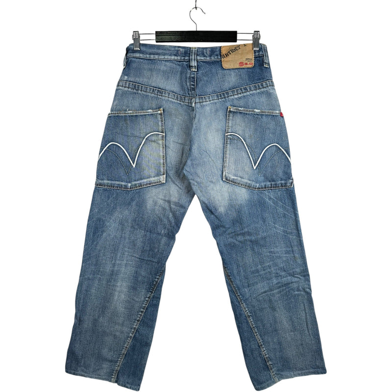 Vintage Wild Indigo Straight Leg Denim Jeans 34