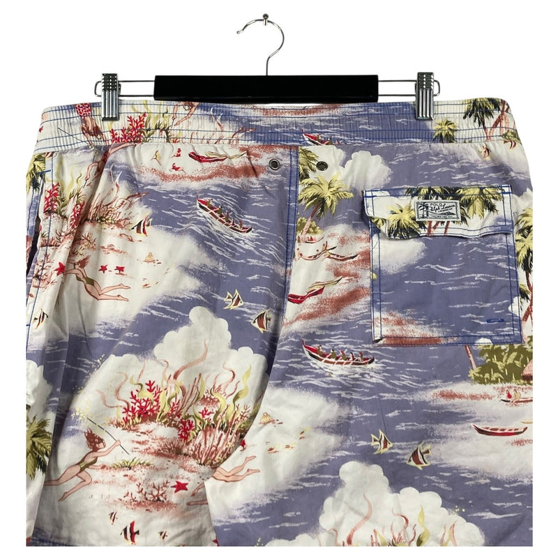 Vintage Polo by Ralph Lauren Tropical Hawaiian Swim Shorts XL