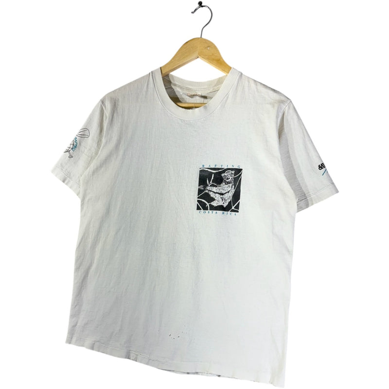 Vintage Rafting Costa Rica Sloth Graphic T-Shirt