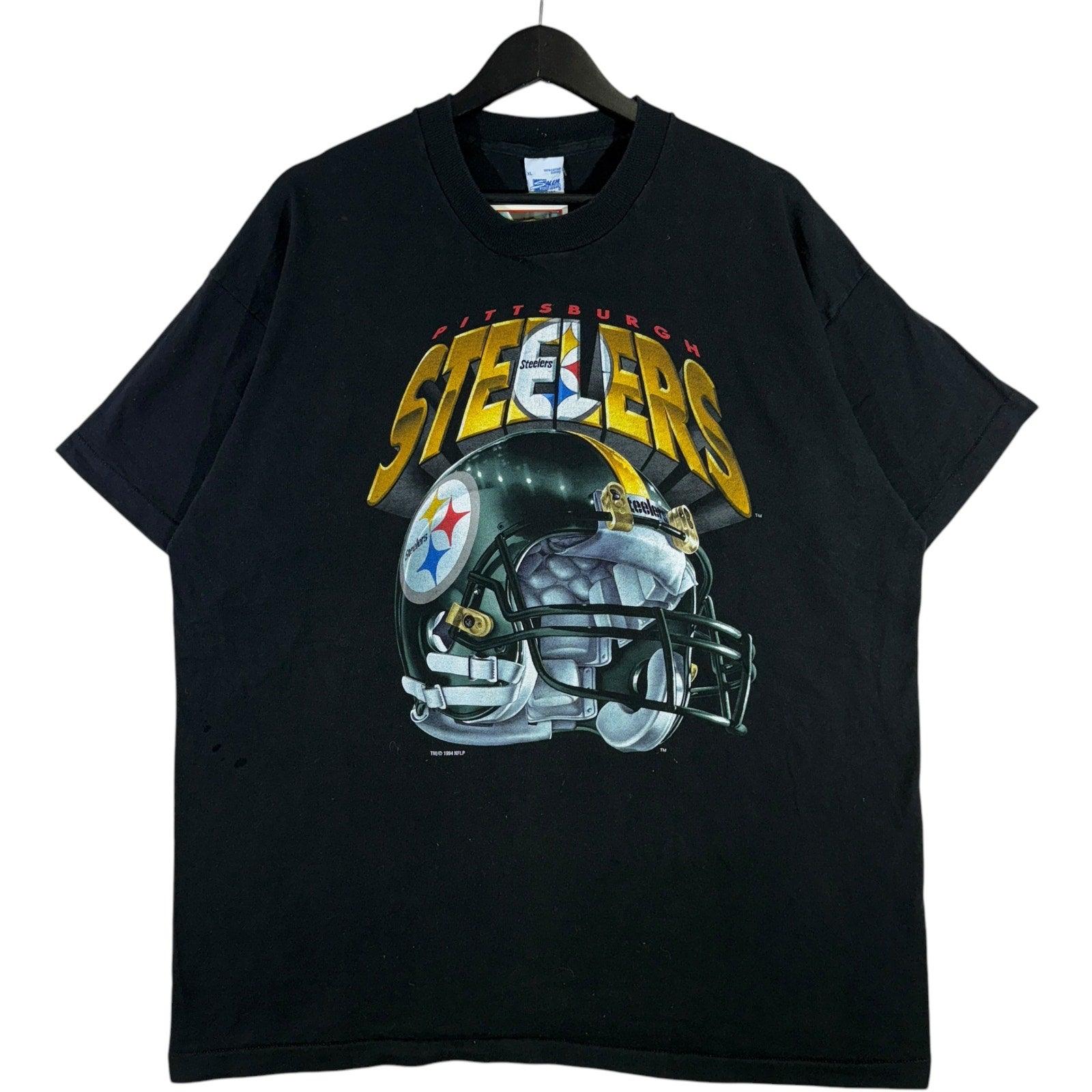 Vintage Pittsburgh Steelers Helmet NFL Tee