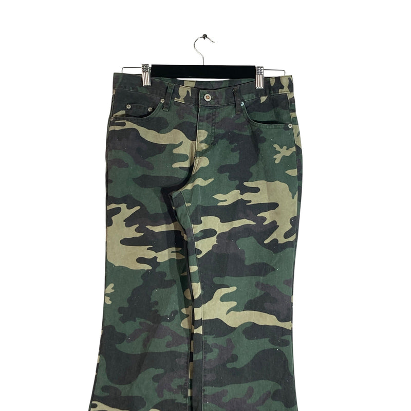 Vintage Camo Flared Pants 28x30