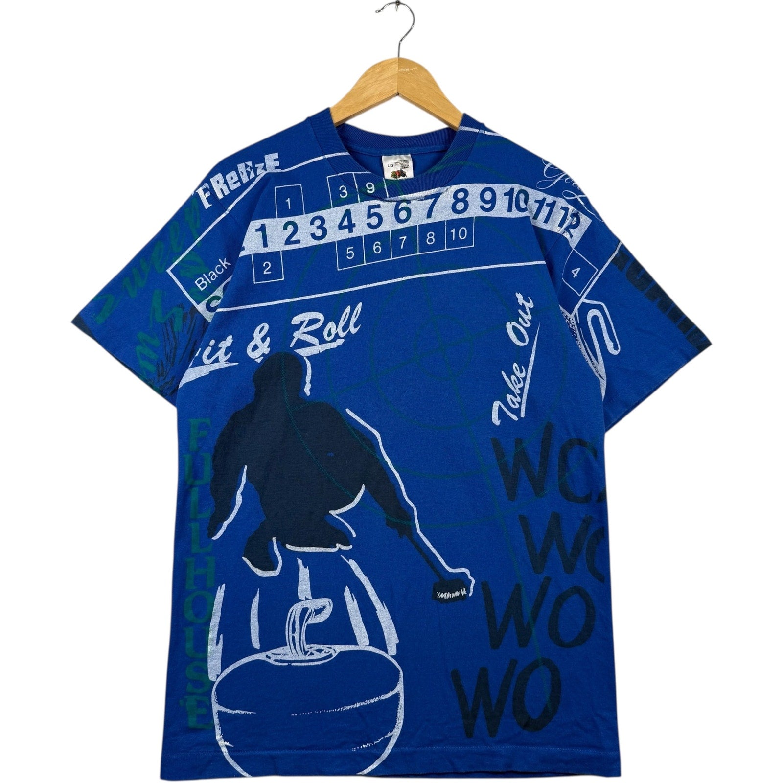 Vintage Curling "Hit & Roll" AOP Tee