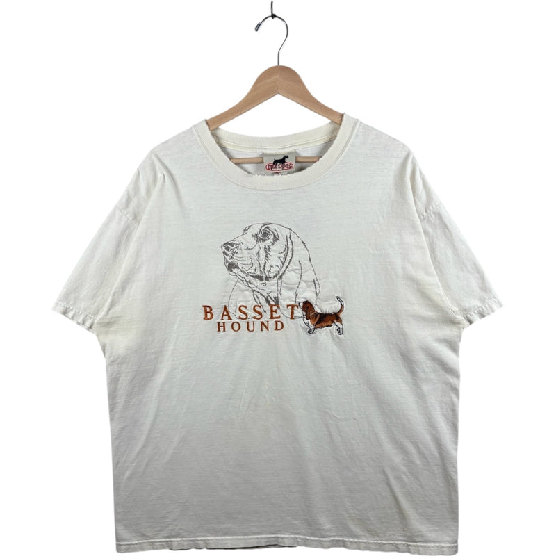 Vintage Basset Hound Dog Graphic T-Shirt