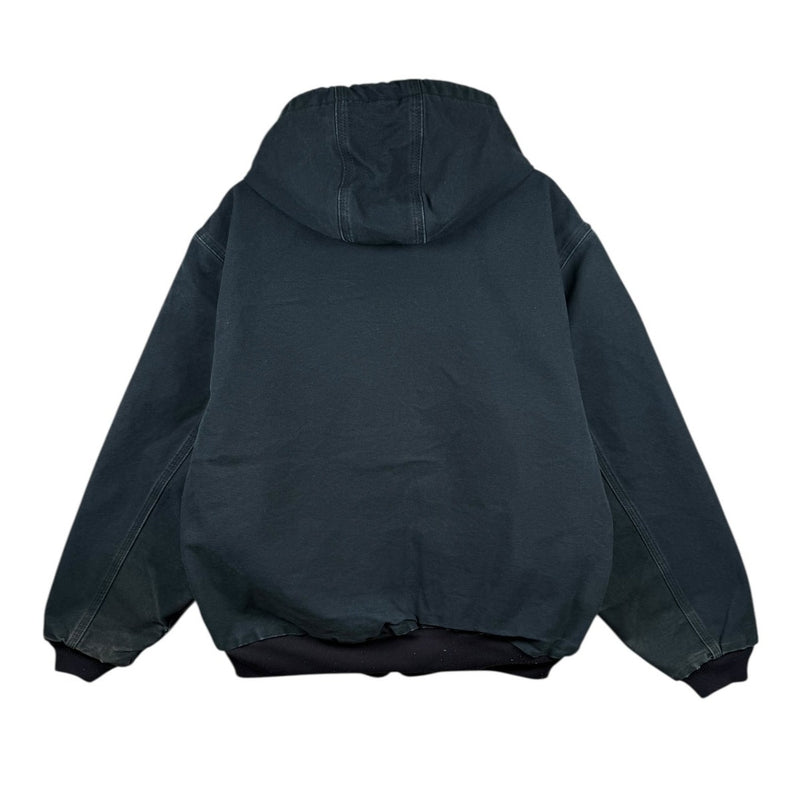 Vintage Carhartt J131 BLK Hooded Insulated Workwear Jacket