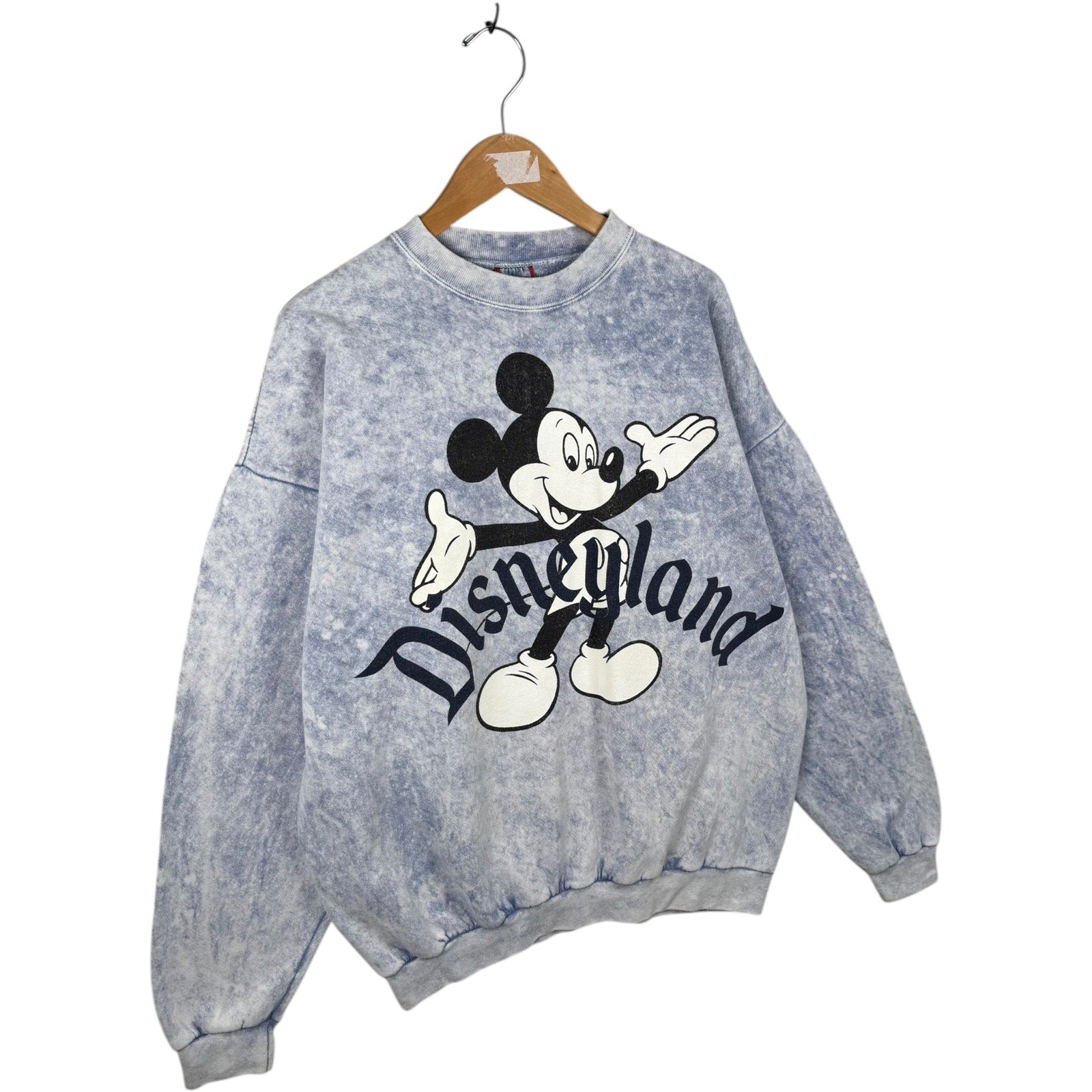 Vintage Disneyland Mickey Mouse Acid Wash Crewneck
