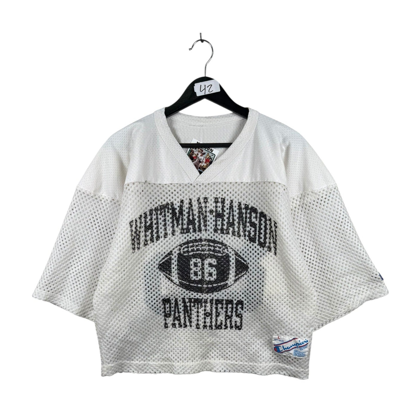 Vintage Whitman-Hanson Panthers Y2K Cropped Jersey