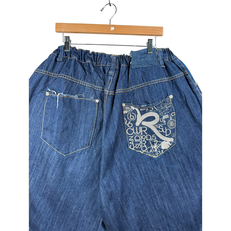 Vintage Utility Denim Shorts 36