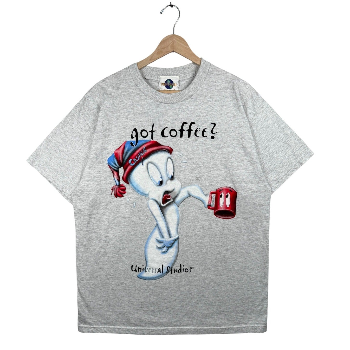 Vintage Universal Studios Casper Got Coffee? T-Shirt