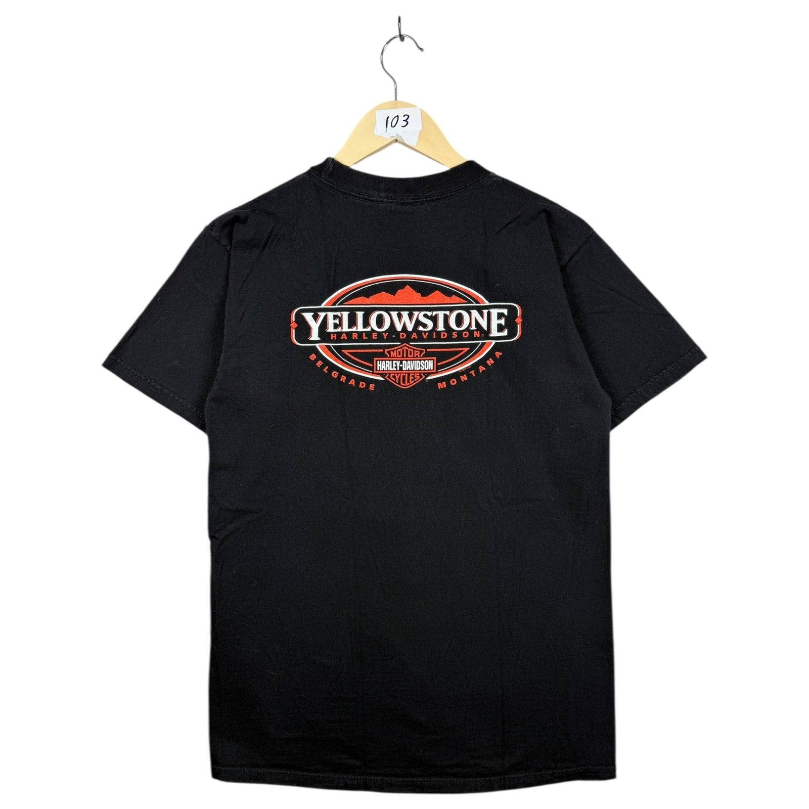 Vintage Harley Davidson Yellowstone Montana T-Shirt